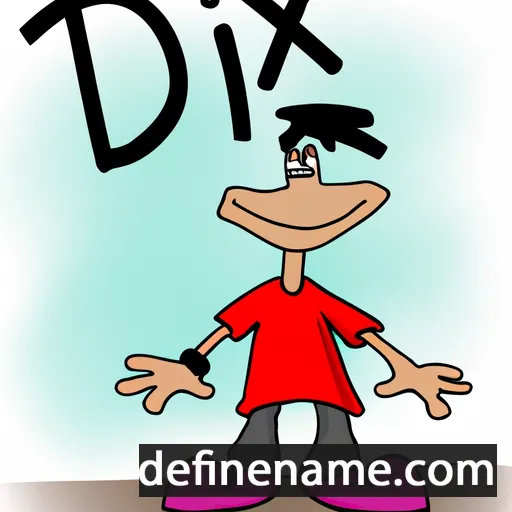 cartoon of the name Dixi