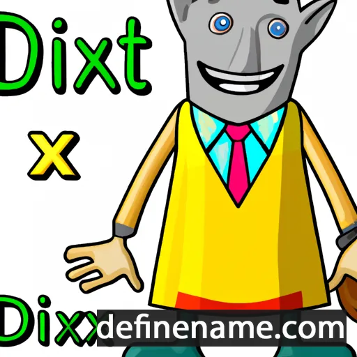 cartoon of the name Dixit