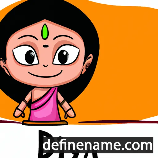 cartoon of the name Diya