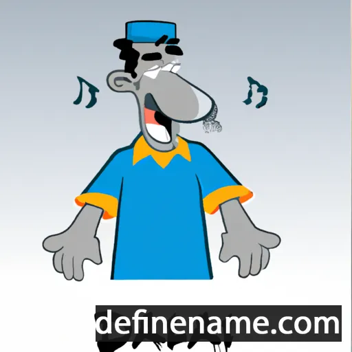 cartoon of the name Djalal