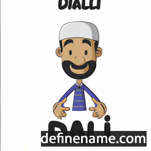 cartoon of the name Djalil