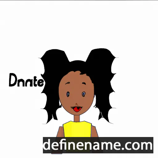 cartoon of the name Djanete