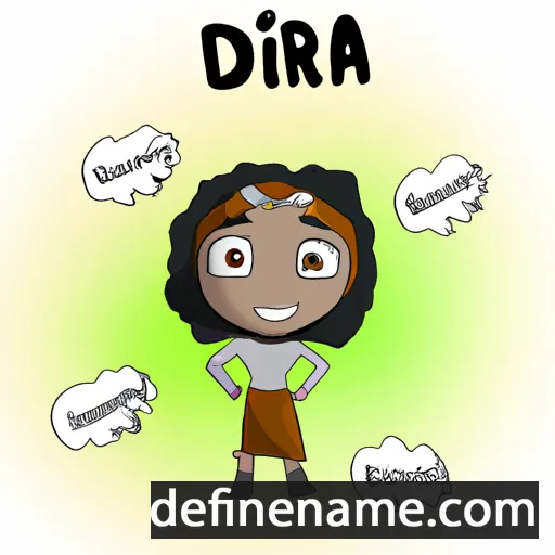 cartoon of the name Djanira