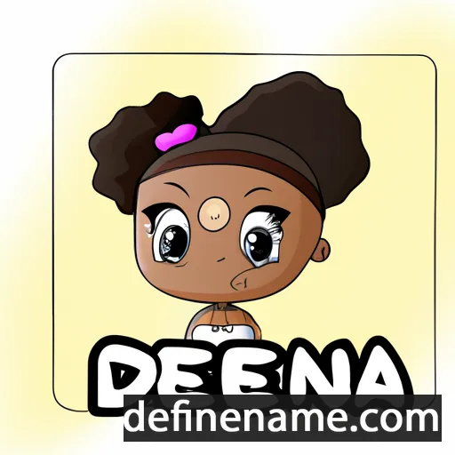 cartoon of the name Djénéba