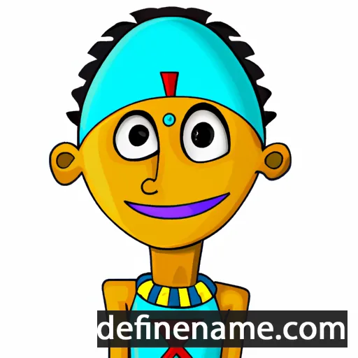 cartoon of the name Djedefptah