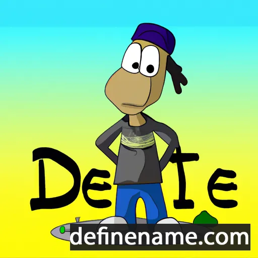 cartoon of the name Djenete