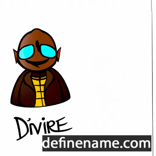 cartoon of the name Djenvire