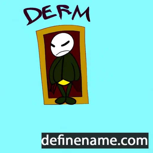 cartoon of the name Djermwin