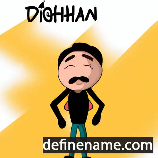 cartoon of the name Djihan