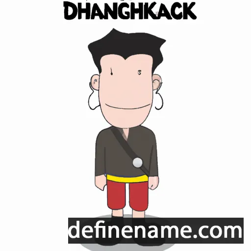 cartoon of the name Dkarchung