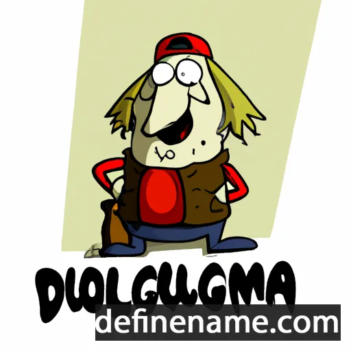 cartoon of the name Długomir