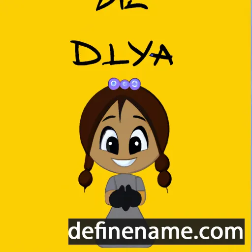 cartoon of the name Dlyla