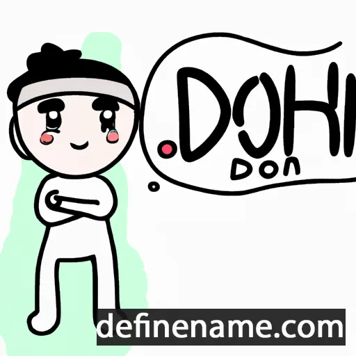 cartoon of the name Doanh-doanh