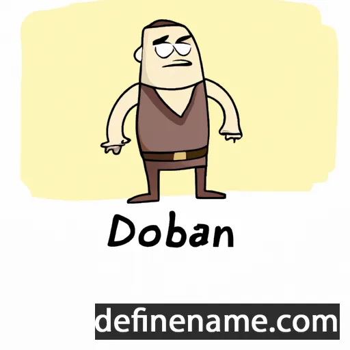 cartoon of the name Dobran