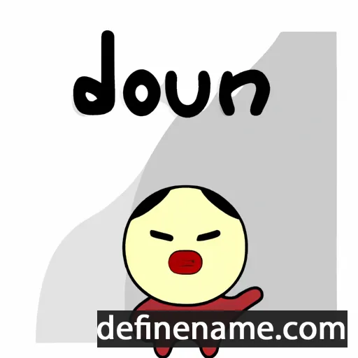 cartoon of the name Do-un