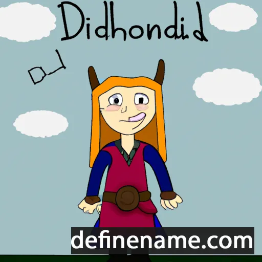 cartoon of the name Dómhildur