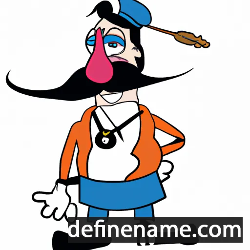 cartoon of the name Dónaldur