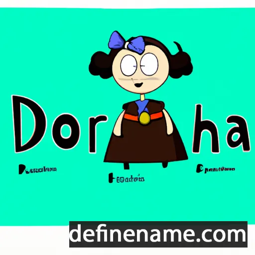 cartoon of the name Dóróthea