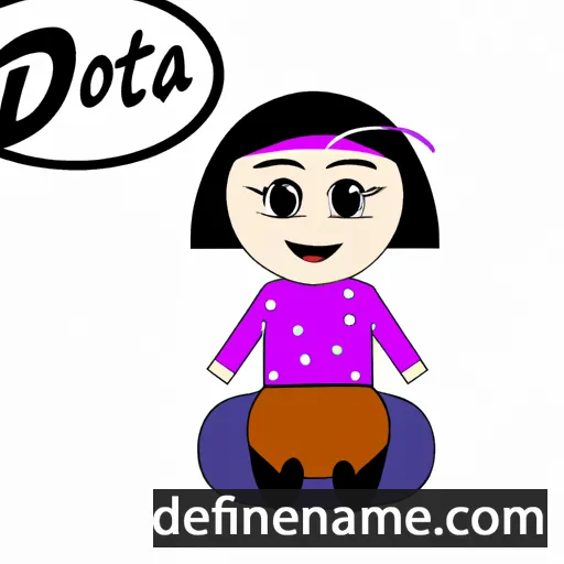 cartoon of the name Dótta