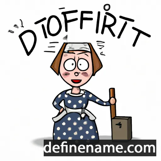 cartoon of the name Dóttir