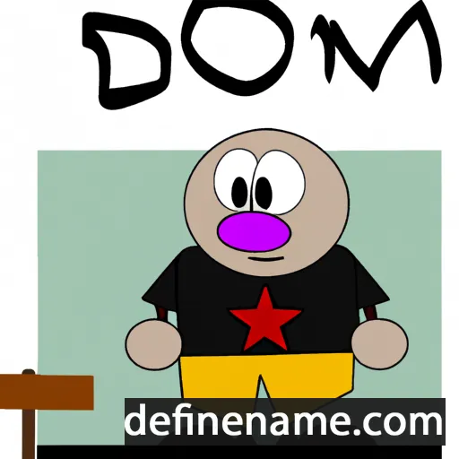 cartoon of the name Dömő