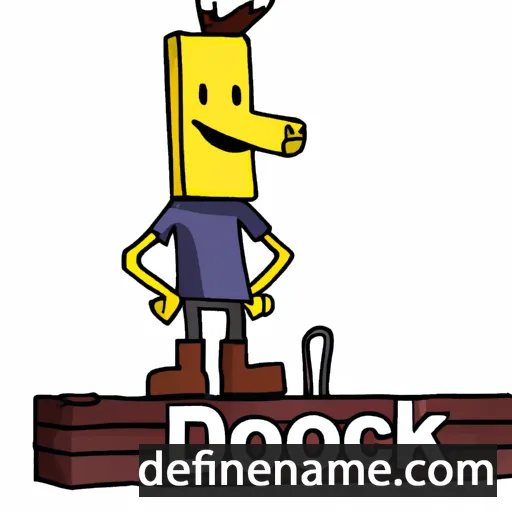 cartoon of the name Dock