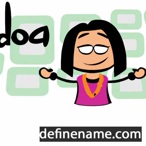 cartoon of the name Doja