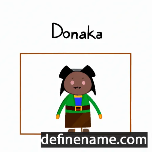 cartoon of the name Domakha