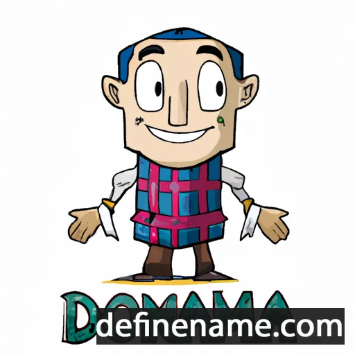 cartoon of the name Domanic