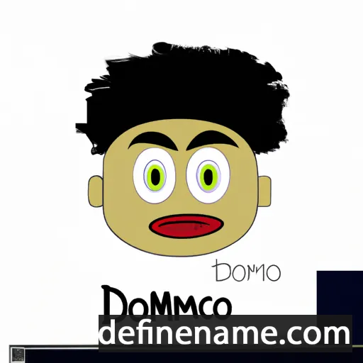 cartoon of the name Domécio