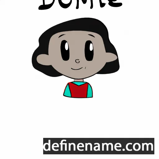 cartoon of the name Domëne