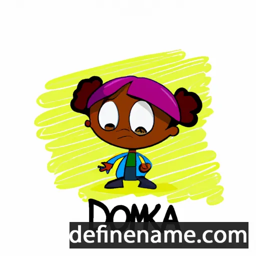 cartoon of the name Domeka