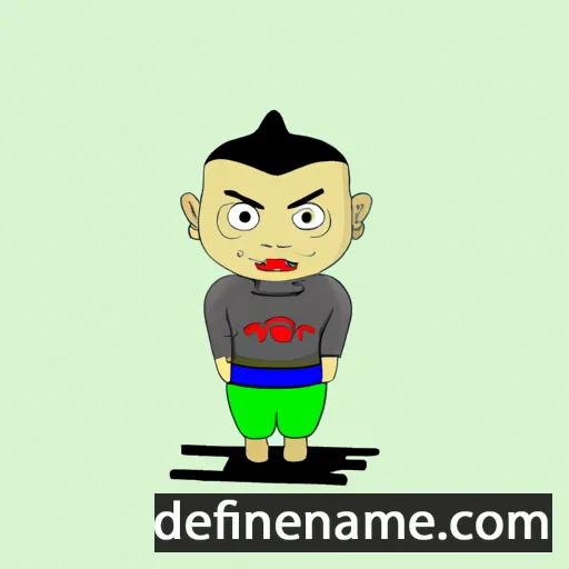 cartoon of the name Domeng