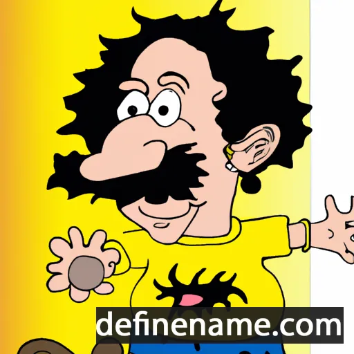 cartoon of the name Domenig