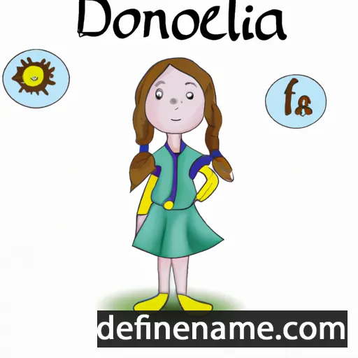 cartoon of the name Domicela