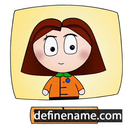 cartoon of the name Domicia