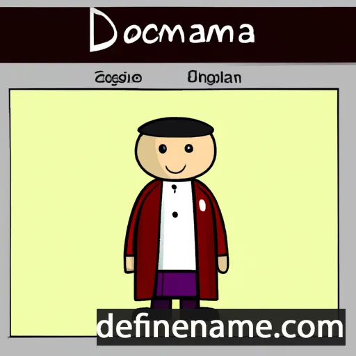 cartoon of the name Domician