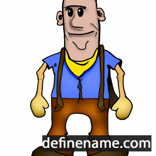 cartoon of the name Domicijonas