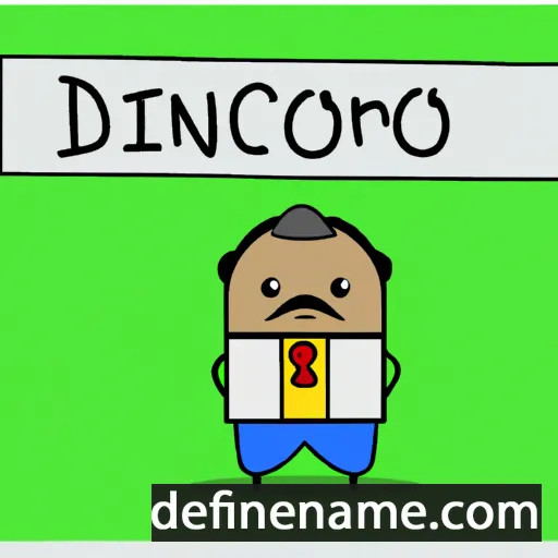 cartoon of the name Domicio