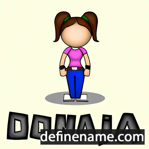 cartoon of the name Domicjana