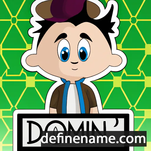 cartoon of the name Domien