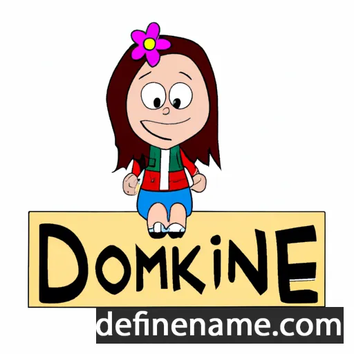 cartoon of the name Dominike