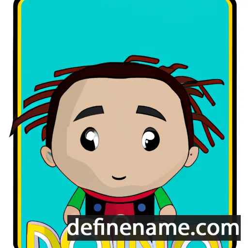 cartoon of the name Dominiq