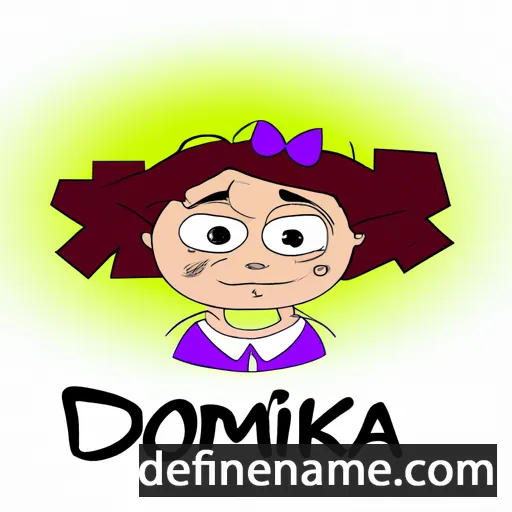 cartoon of the name Dominka