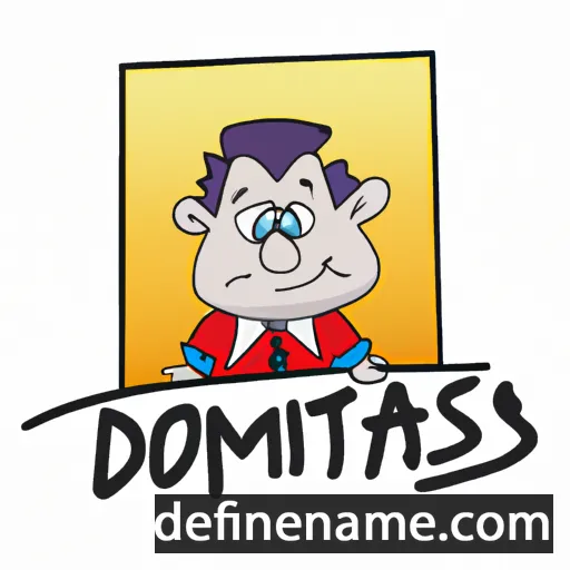 cartoon of the name Domintas