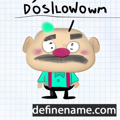 cartoon of the name Domisław