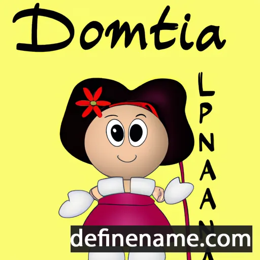 cartoon of the name Domitiana