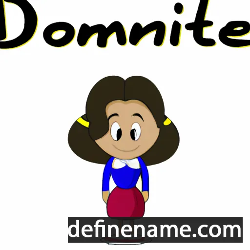 cartoon of the name Domitienne