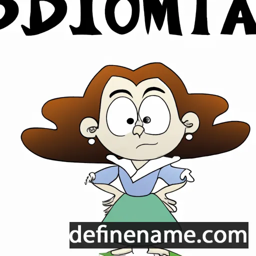 cartoon of the name Domitilda