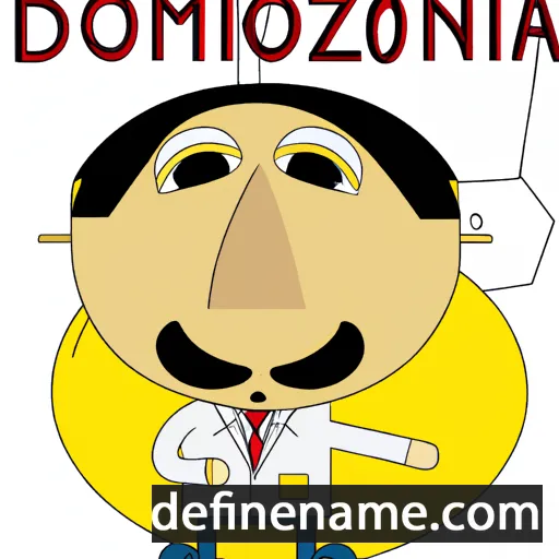 cartoon of the name Domiziano